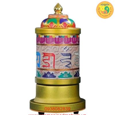 Kinh luân điện Om Mani Padme Hum có nhạc sẵn cỡ nhỏ 20cm